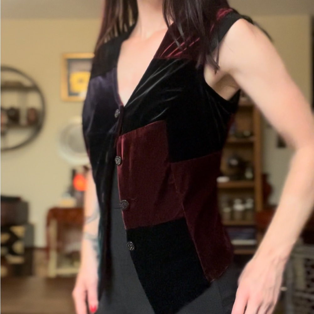 Velvet Patch Vest